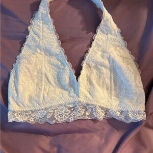 Gilly Hicks White Lace Bralette Intimates
